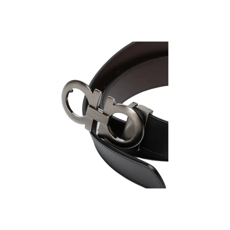 Ferragamo Reversible Gancini Buckle Belt-5