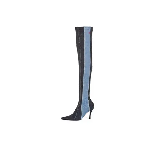 DIESEL D-Venus Denim Knee Boots