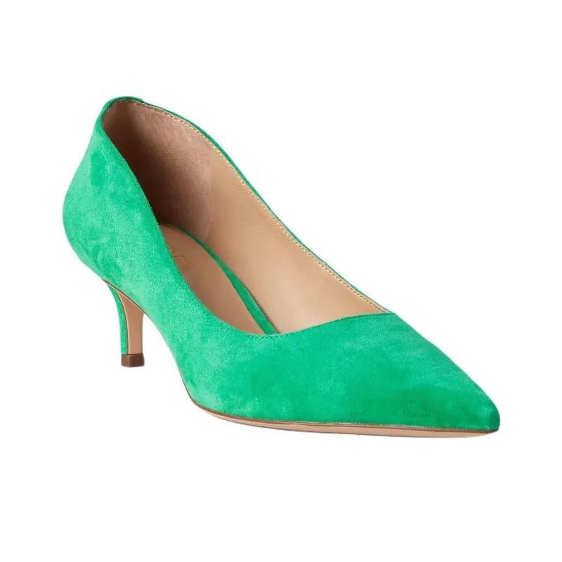 LAUREN RALPH LAUREN Adrienne Slim Heel High Heels 5cm Women's Green-2