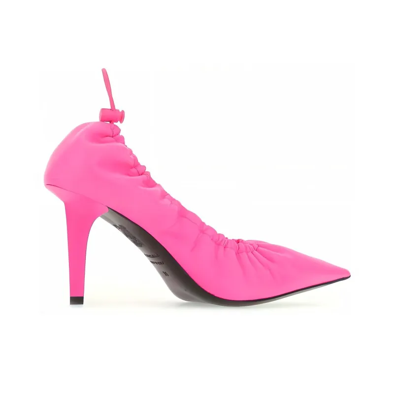 Balenciaga Pre-Owned Scrunch Knife 90mm Leather Pumps-3