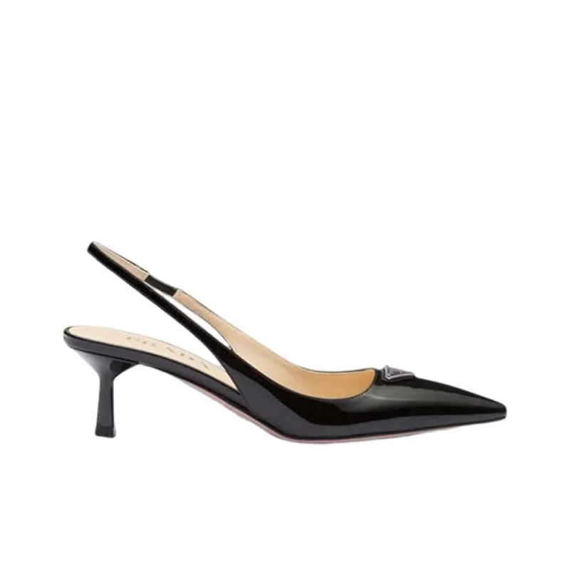 PRADA Slim Heel High Heels 5.5cm Women's Black-1