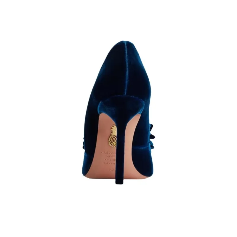 AQUAZZURA Couturier Slim Heel High Heels 10.5cm Women's Blue-4