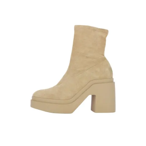 CLERGERIE Nina Ankle Boots 11cm Women's Beige