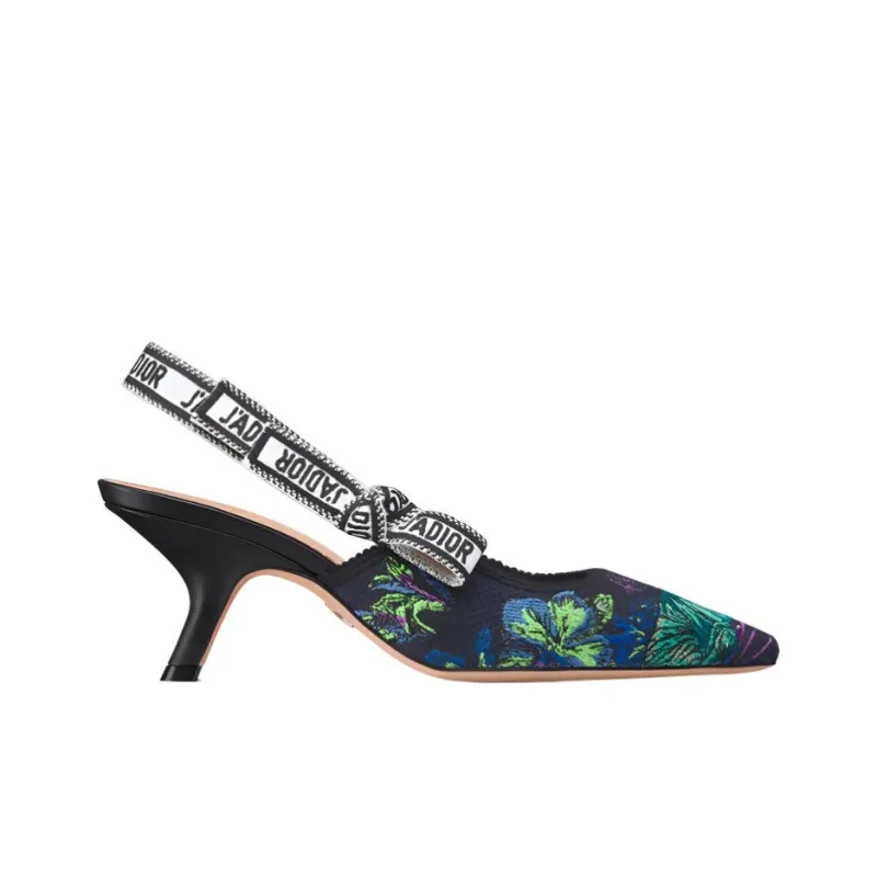 DIOR J'Adior Slim Heel High Heels 6.5cm Women's Black Purple-1