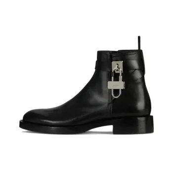 Givenchy Lock Ankle Boots Men's Black