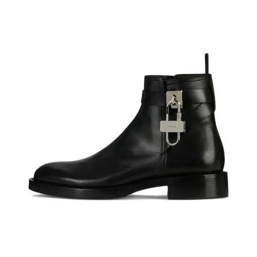 Givenchy Lock Ankle Boots Men's Black