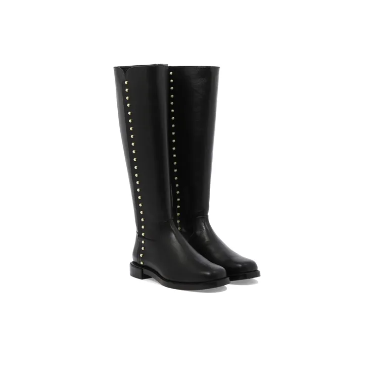 stuart weitzman Pearl-embellished Detail Boots-2
