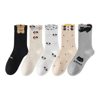 COTTON CHEESE Mid Calf Socks Unisex 5 Pack Starfall Dream Isle