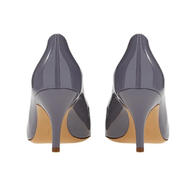 FERRAGAMO Slim Heel High Heels 7cm Women's Purple-3