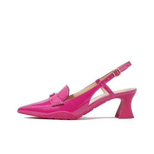 COACH Nikola Chunky Heel High Heels 5.7cm Women's Pink