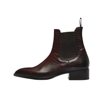 TOM FORD Hainaut Short Chelsea Boots 3.7cm Men's Umber