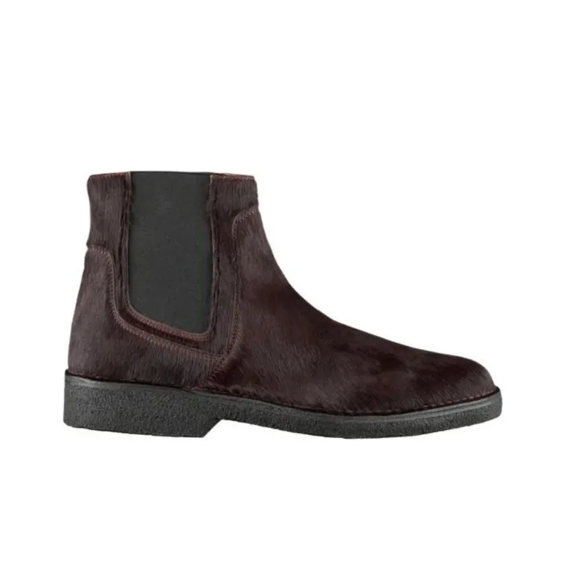A.P.C Theodore Ankle-Length Chelsea Boots Men's Burgundy-1