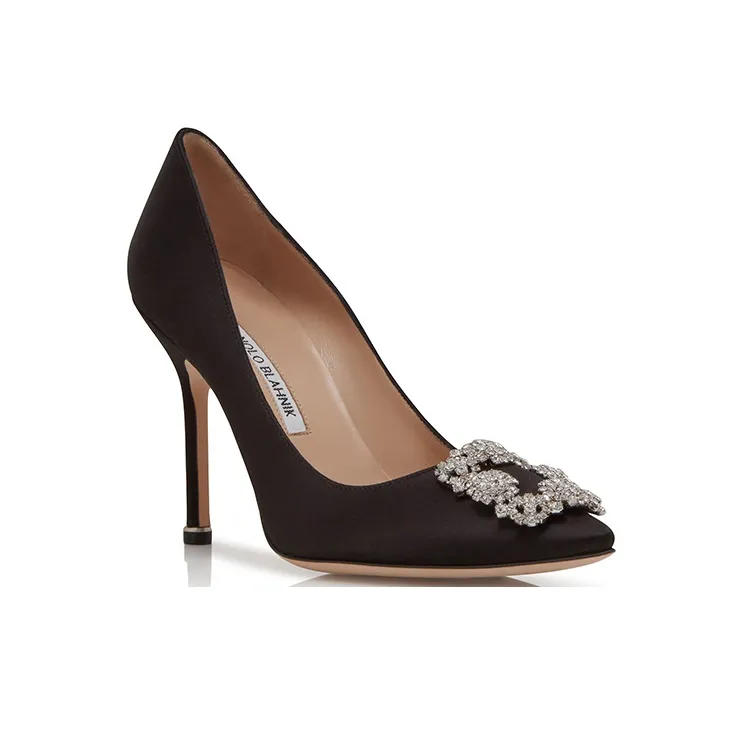 MANOLO BLAHNIK Slim Heel High Heels 10.5cm Women's Black-2