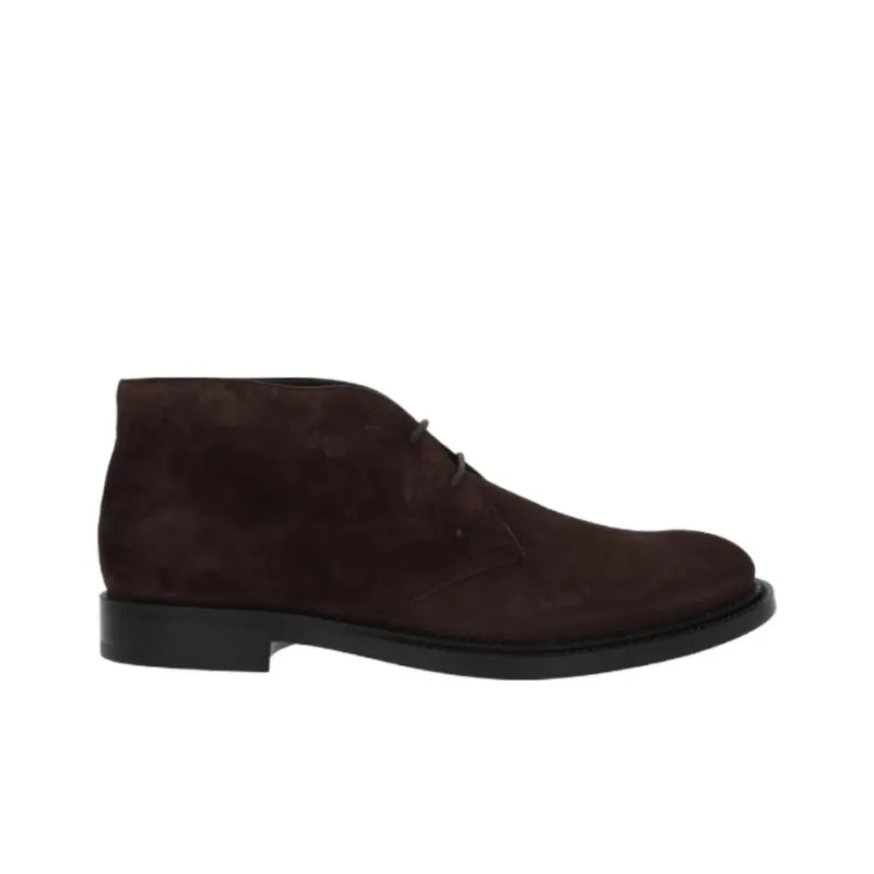 TOD'S Desert Almond Toe Ankle Boots-1