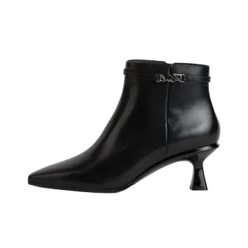 KARL LAGERFELD / Karl Lagerfeld Jeans Panache Signia Leather Ankle Boots Women's