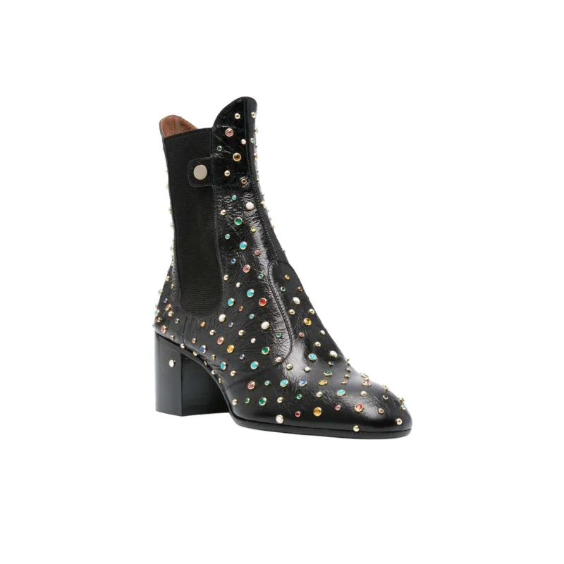 Laurence Dacade Short Chelsea Boots 6cm Women's Black-2