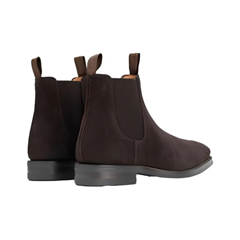 LOAKE Short Chelsea Boots Men's Dark Brown-2