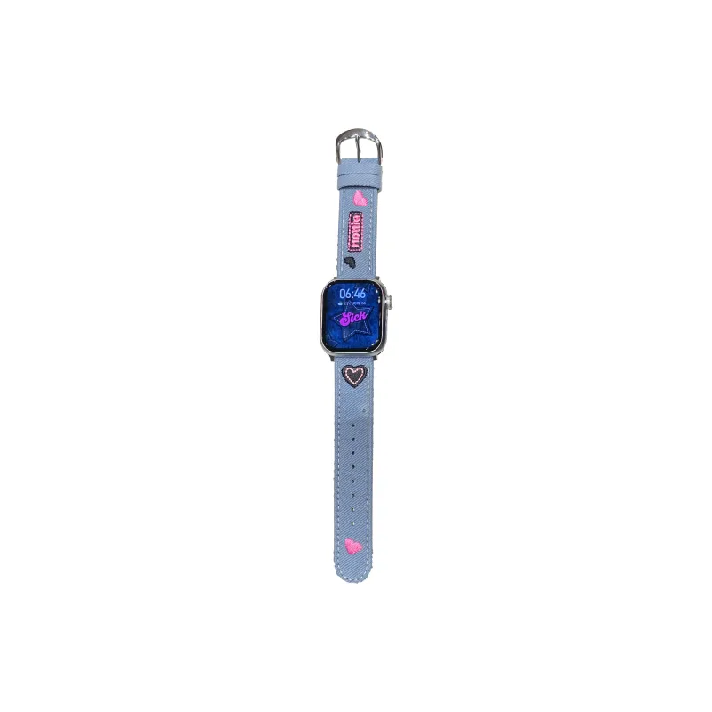 NCFCK Watch Band Apple Compatibility Denim Material-0