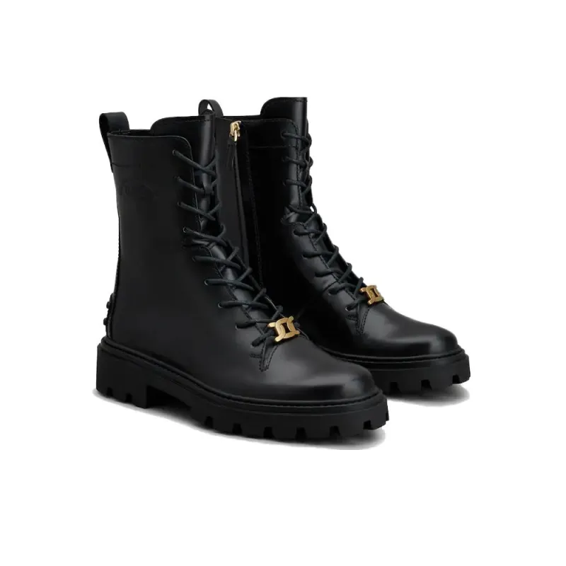 TOD'S Logo plaque Leather Boots Women's-2