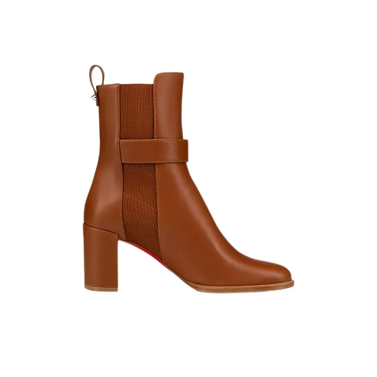 CL LUBOTING Chelsea Boots Women's Dark Brown-1