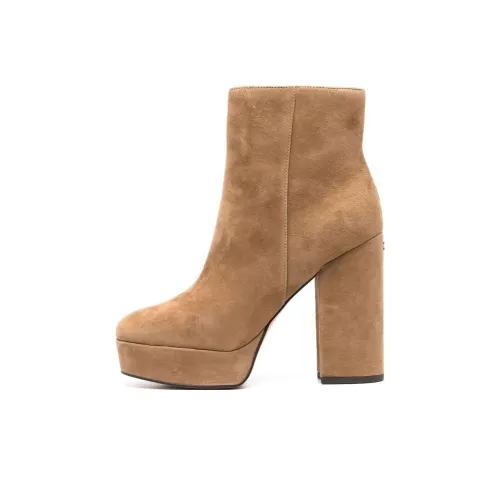 COACH Ankle Boots 12cm Women's Sand Yellow