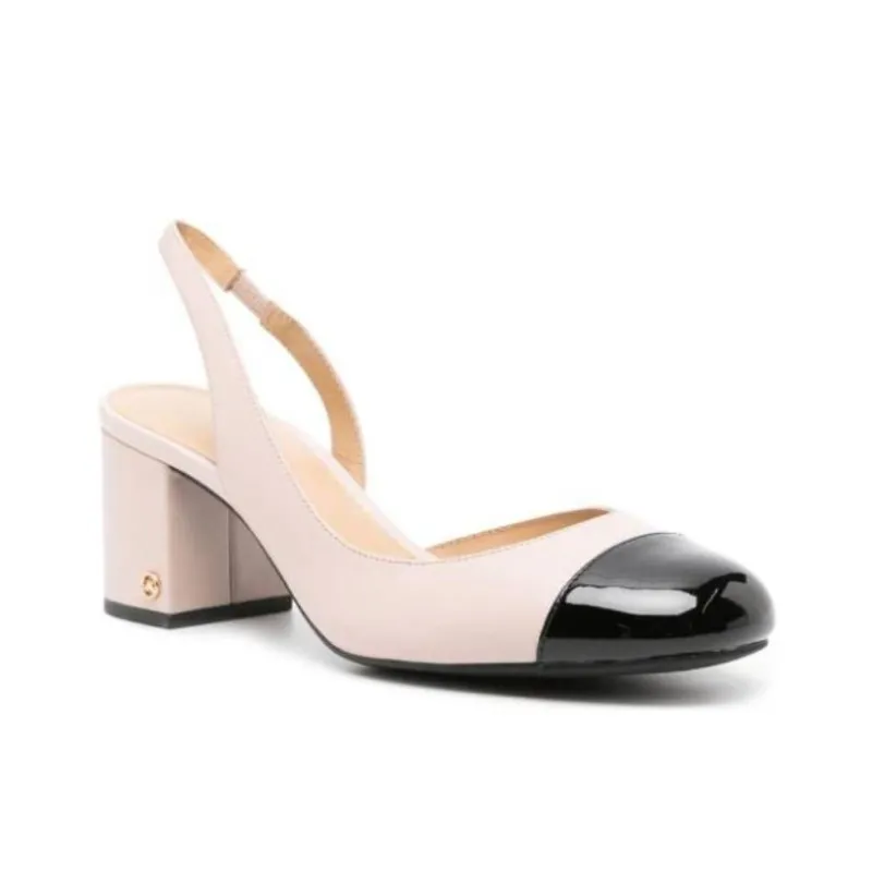 MICHAEL KORS Chunky Heel High Heels 7cm Women's Rose Pink-2