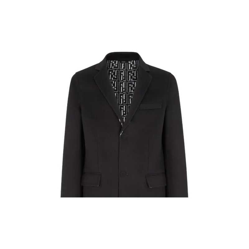FENDI Coats Men Black-5