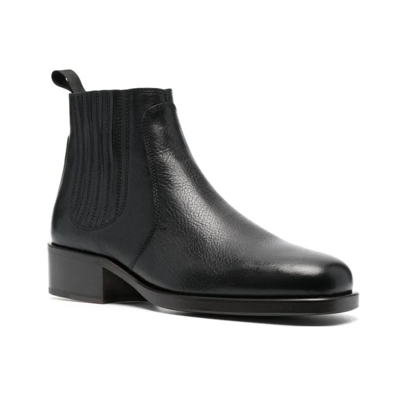 Lemaire Crew Chelsea Boots Men's Black-2