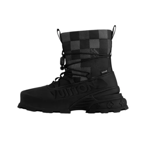 LOUIS VUITTON SKIing Collection Ankle Boots Men's Black
