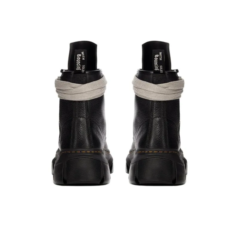RICK OWENS/RO Short Martin Boot Men's Black-4