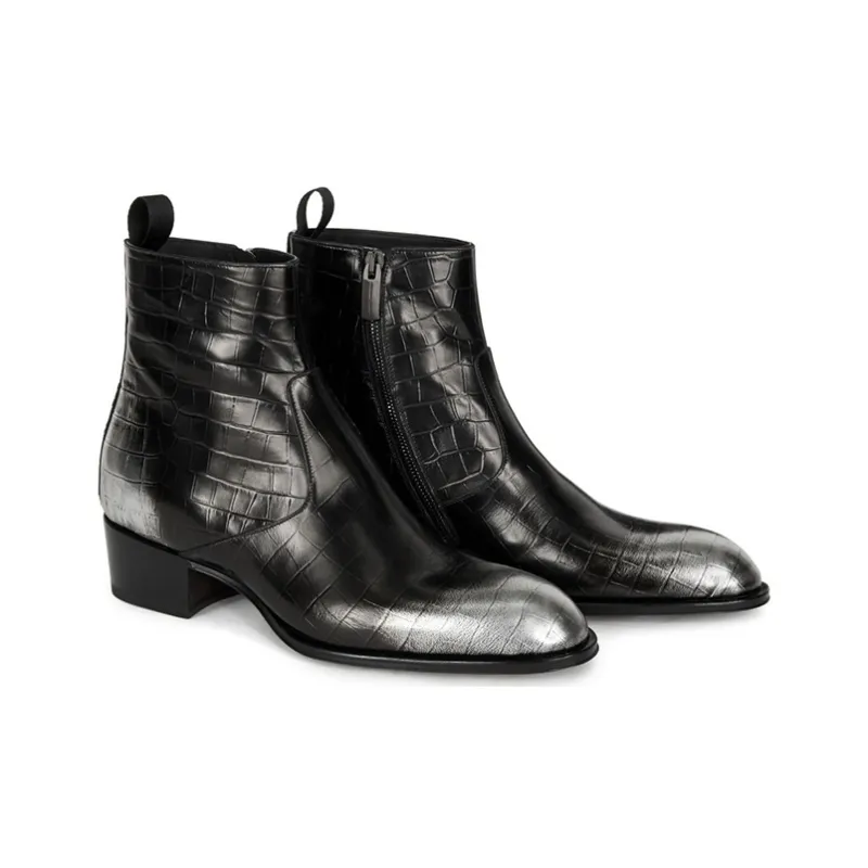 Giuseppe Zanotti/GZ Ector Ankle Boots 4cm Men's Black-2