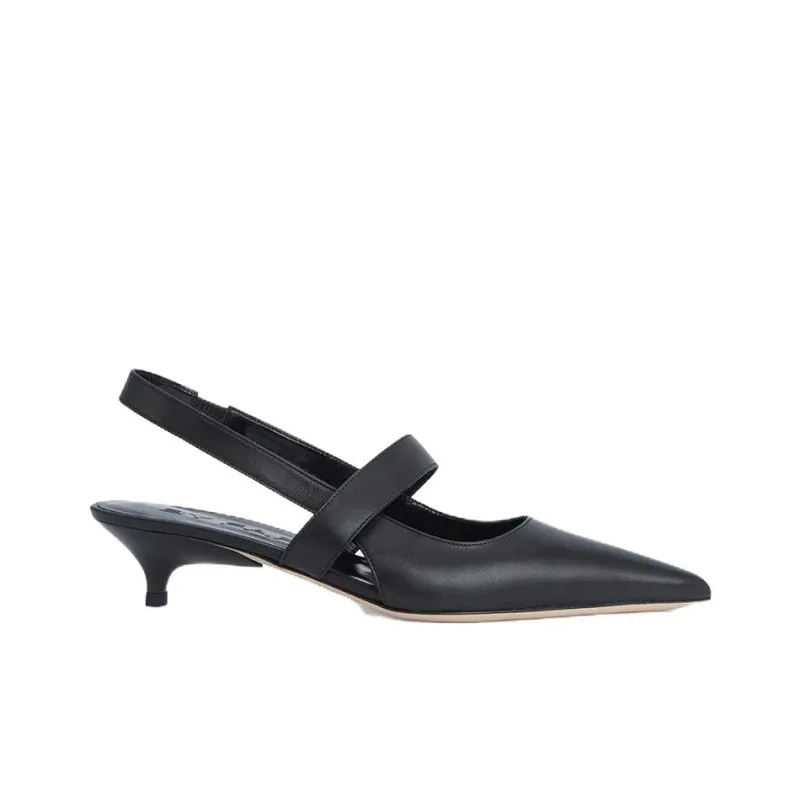 By Far Slim Heel High Heels 4cm Women's Black-1