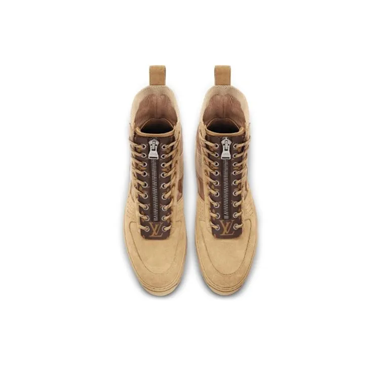 LOUIS VUITTON Harlem Martin Boots Men Yellow-3