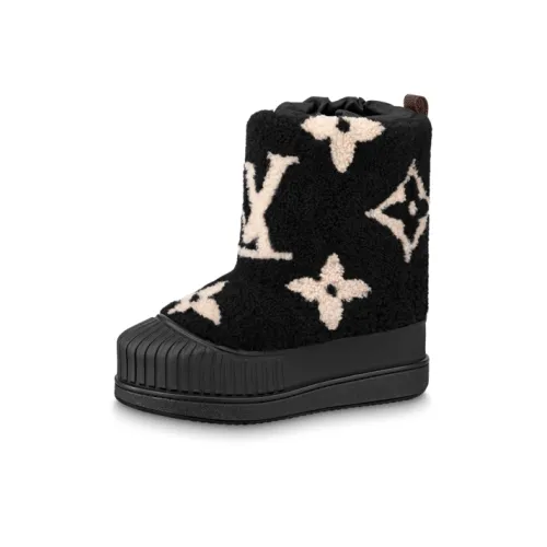 LOUIS VUITTON Polar Ankle Boots Women's Black