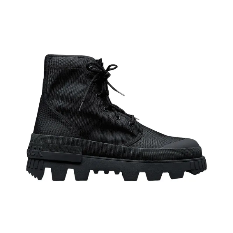 Moncler Ankle Boots 5cm Men's Black-1