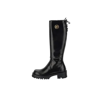VERSACE Alia Leather Knee high Boots