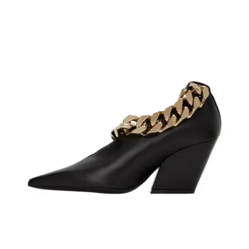 Burberry Brierfield Block Heel High Heels 7cm Women's Black