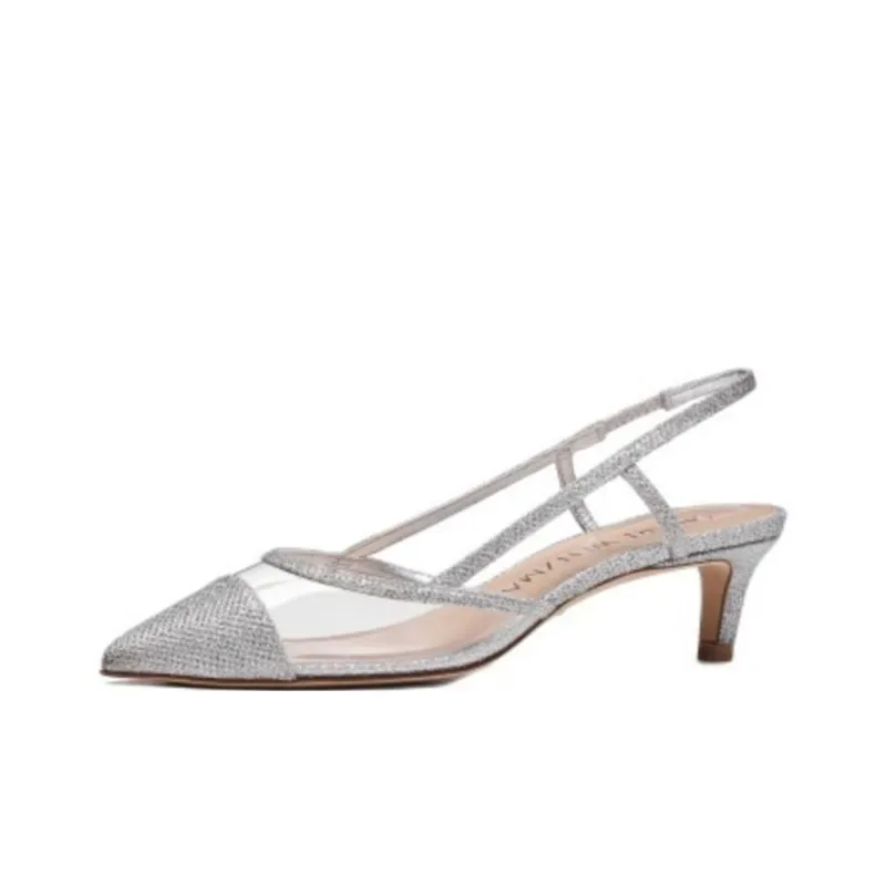 Stuart Weitzman/SW Mondrian 50 Slim Heel High Heels 5cm Women's Crystal Color-2