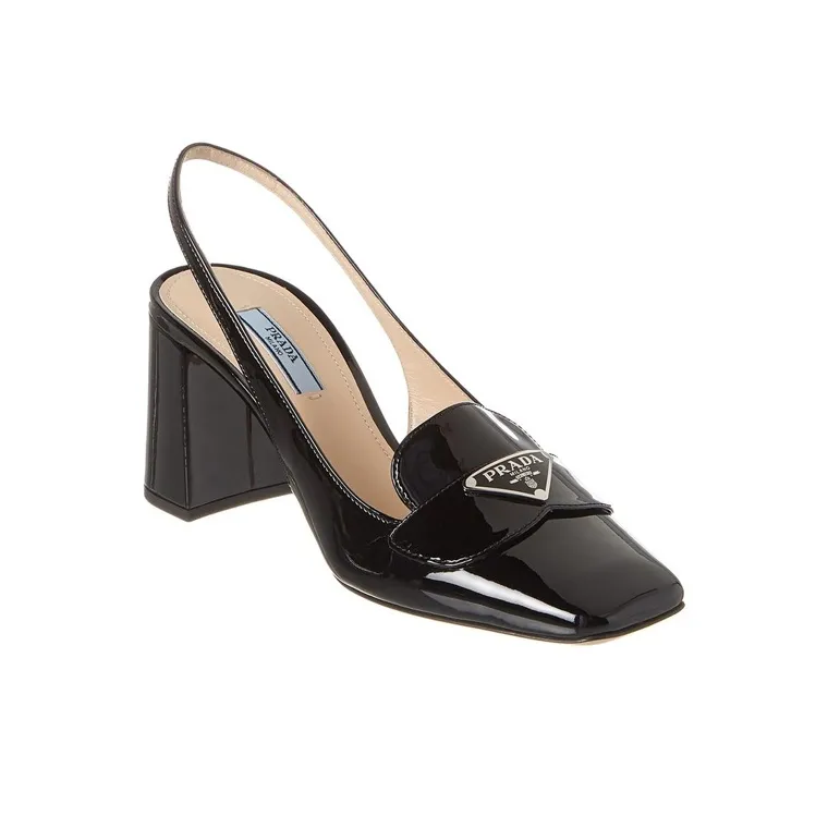 PRADA Chunky Heel High Heels Women's Black-1
