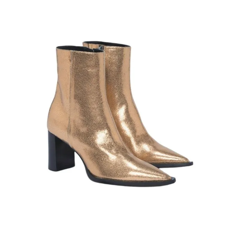 DOROTHEE SCHUMACHER 70mm Metallic-effect Leather Boots-2