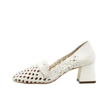 Sarah Chofakian Normandie Spool Heel High Heels Women's White