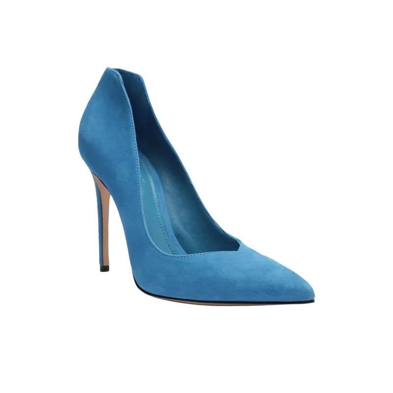 Schutz Arlette Slim Heel High Heels 10.5cm Women's Blue-2