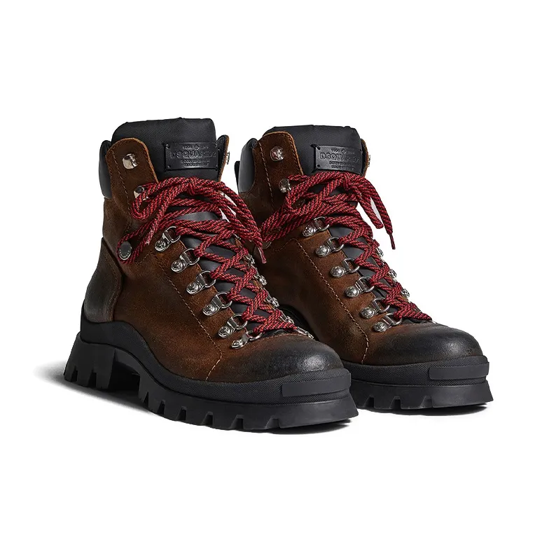 DSQUARED 2 Tank Hiking Short Martin Boot Men's Brown-2