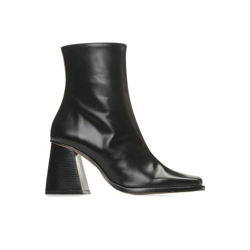 ALOHAS Ankle Boots Women's Beige Black-1