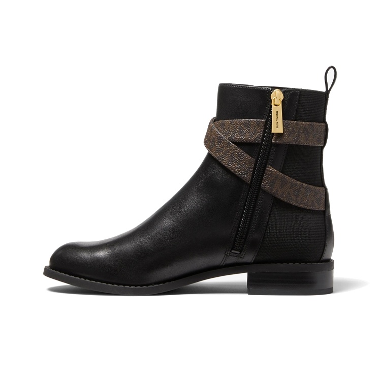 Michael kors wedge boots black on sale