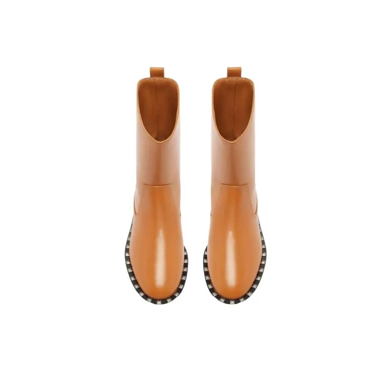 Schutz Bennie Ankle Boots Women's Orange-4