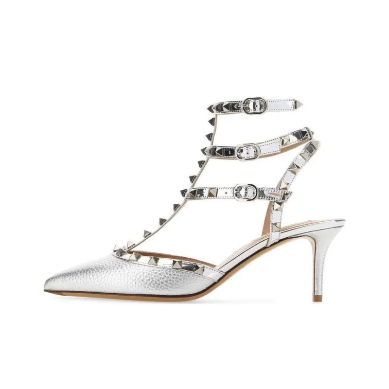 Valentino Garavani Rockstud Pointed Toe Pumps-0