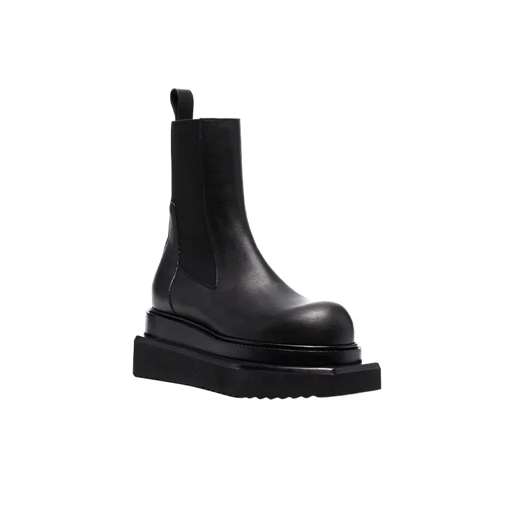 RICK OWENS/RO Short Chelsea Boots Women's Black-1