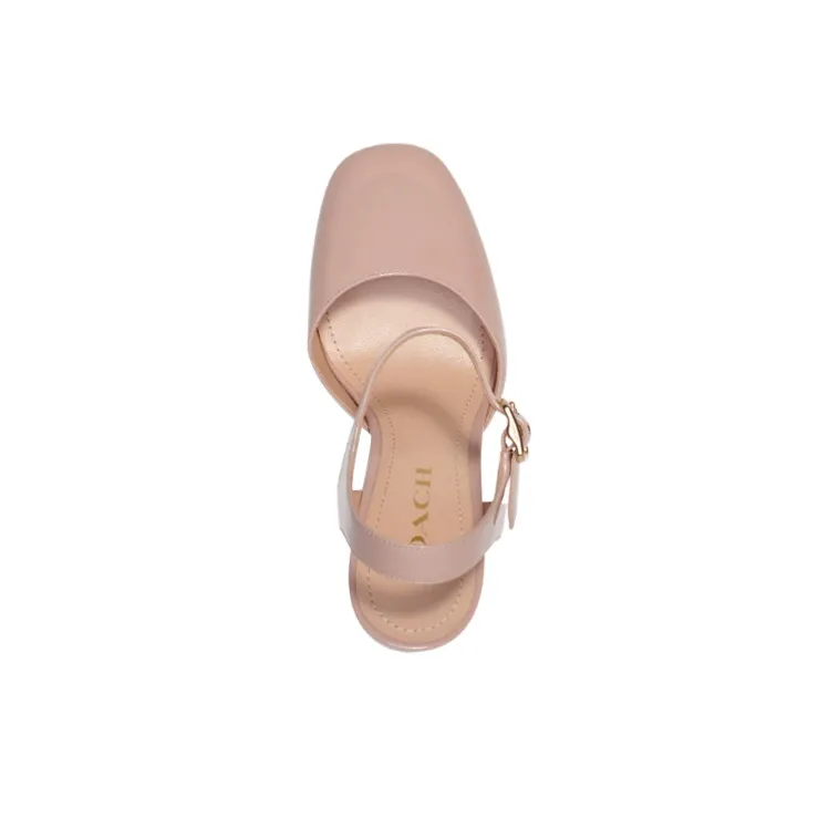 COACH Isabelle Chunky Heel High Heels Women's Pink-2