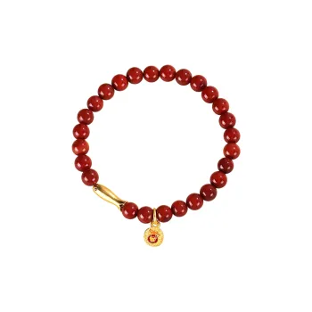 MAGICPOLE Reconstructed Cinnabar Bracelets Women's